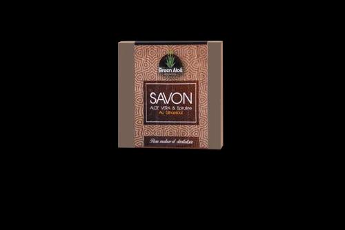 SAVON ALOE VERA & SPIRULINE Au Ghassoul