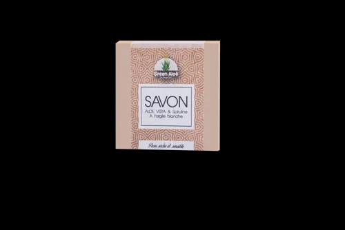 SAVON ALOE VERA & SPIRULINE A l’argile Blanche